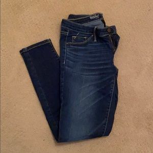 Dark denim jeans